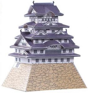 7 Himeji Castle Paper Model Mini