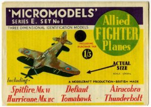 E1 Allied Fighter Planes Modelcraft