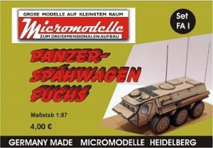 FA 1 Panzer Spähwagen Fuchs Micromodelle Heidelberg