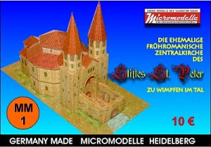 MM 1 Zentralkirche des Stiftes St. Peter zu Wimpfen im Tal Micromodelle Heidelberg