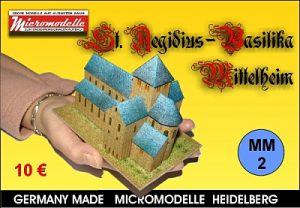 MM 2 St. Ägidius-Basilika Mittelheim Micromodelle Heidelberg