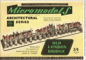 Old London Bridge Micromodelle Heidelberg