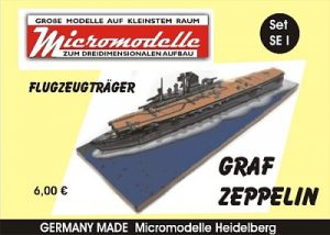 SE 1 Flugzeugträger Graf Zeppelin Micromodelle Heidelberg