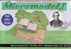 ARC XXXI Captain Cook's Cottage MicromodelsUSA
