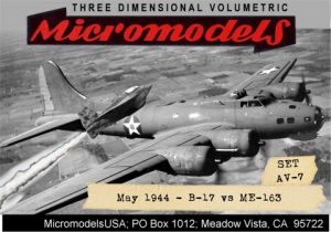 AV 7 Boeing B-17 & Messerschmidt ME-163 MicromodelsUSA