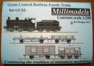 GCS2 Great Central Railway Goods Train Millimodels