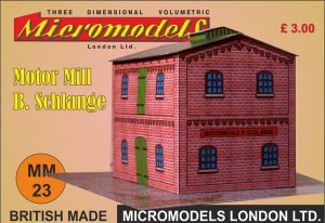 MM 23 Motor Mill B. Schlange Micromodels London