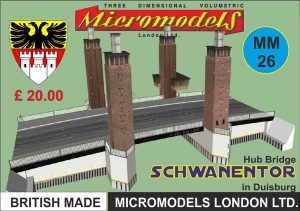 MM 26 Hub Bridge Schwanentor Duisburg Micromodels London