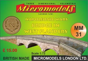 MM 31 Napoleonic Wars Bridge in West Flanders Micromodels London
