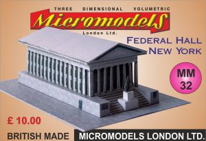 MM 32 Federal Hall New York Micromodels London