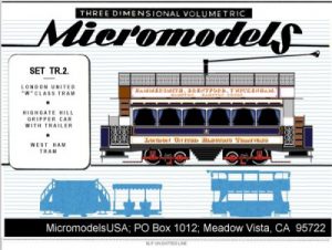 TR 2 London Trams MicromodelsUSA