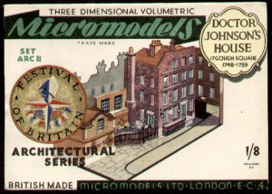 ARC II Doctor Johnson's House Festival of Britain Micromodels