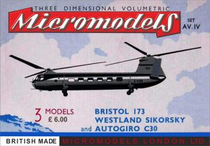 AV IV Bristol, Sikorsky & Autogiro Micromodels London