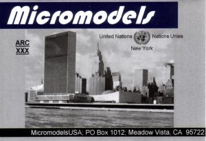 ARC XXX United Nations Building MicromodelsUSA