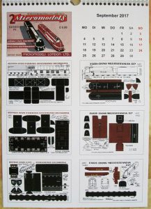 F I German and PLM Railways Calendar 2017 Micromodels London