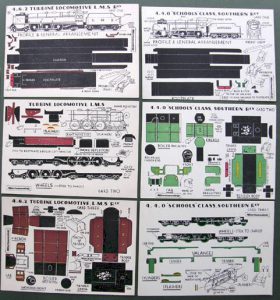 M IV Turbine Locomotive cards Micromodels