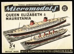 S IX Queen Elisabeth & Mauretania Micromodels