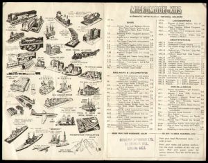 Broadway catalogue Micromodel Kits side 2 stamp Denmark Hill