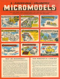 Broadway Approvals catalogue Micromodels 1 side 1