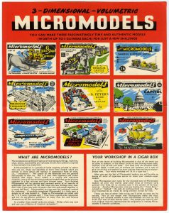 Broadway catalogue Micromodels 2 side 1