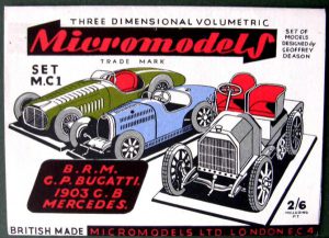 MC 1 Cars Micromodels