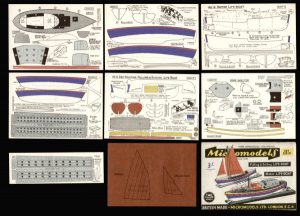 S XIV Two Life Boats cards Micromodels