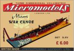 S XV Maori War Canoe Micromodels London