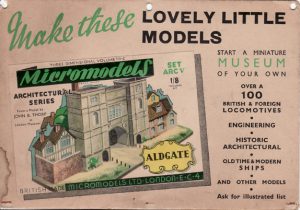 Show Card Aldgate Micromodels