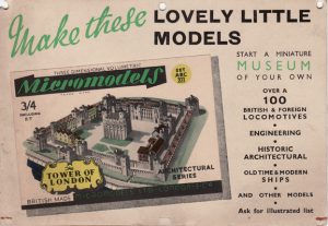 Show Card Tower of London Micromodels
