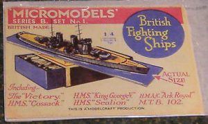 B1 British Fighting Ships second edition 1.4 sticker Modelcraft