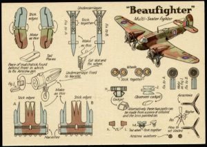 F1 Beaufighter card 1 Modelcraft