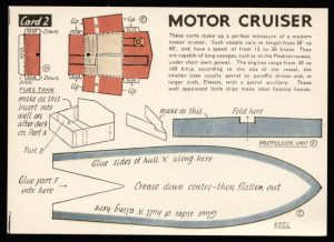 Motor Cruiser first edition card 2 Modelcraft