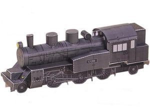 11 C 12 Steam Locomotive Paper Model Mini