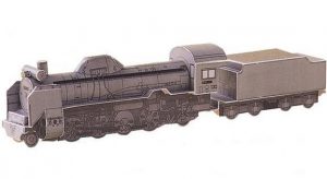 16 D 51 Steam Locomotive Paper Model Mini