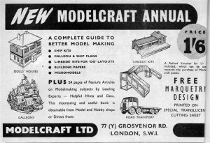 1955 Hobbies Annual Modelcraft ad