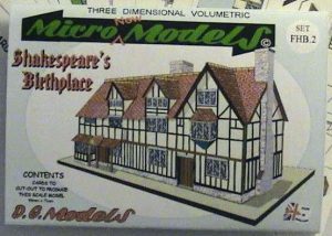 FHB.2 Shakespeare's Birthplace D.G.Models