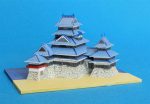 21 Matsumoto Castle Paper Model Mini built by Bas Poolen (3)