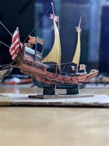 A I Pirate Felluca built by Barry Jenkins
