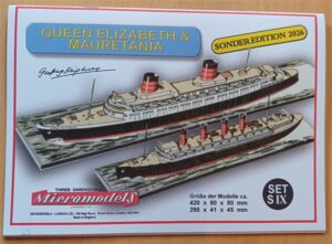 S IX Queen Elisabeth & Mauretania Micromodels London x 2.3